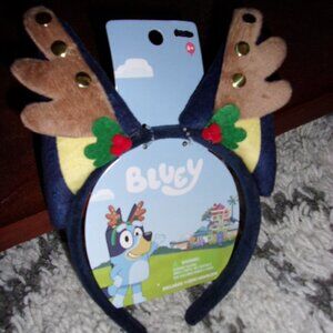 Bluey Christmas Reindeer Headband New